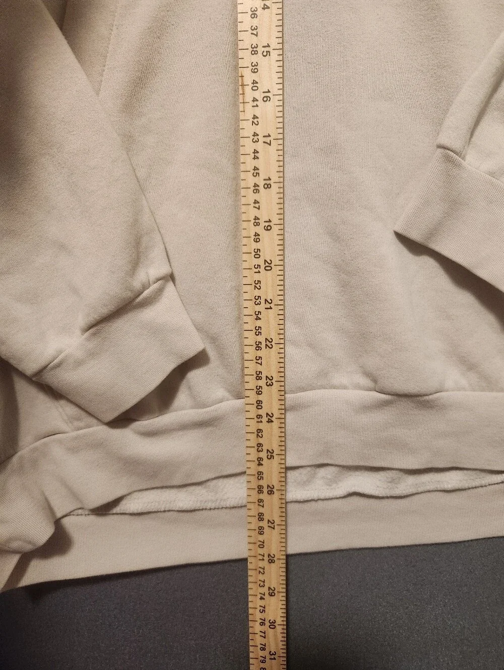 Adidas Hoodie Men XL Beige One Big Pocket Pullover